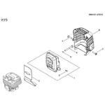 RM3127-GTD15部品マフラ 新ダイワ