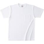 OE1119-WHT-L オープンエンド マックスウェイト バインダーネックポケットTシャツ ホワイト L フェリック