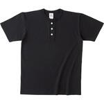 OE1120-DBK-L オープンエンド マックスウェイト ヘンリーネックTシャツ ディープブラック L フェリック