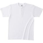 オープンエンド マックスウェイト ヘンリーネックTシャツ ホワイト S フェリック