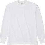 HNC204-ホワイト-L ハニカム長袖Tシャツ(リブ有) ホワイト L フェリック