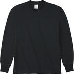 HNC204-ブラック-JL ハニカム長袖Tシャツ(リブ有) ブラック JL フェリック