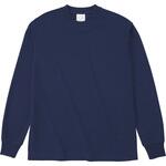 HNC204-ネイビー-XXXL ハニカム長袖Tシャツ(リブ有) ネイビー XXXL フェリック