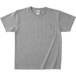 OE1117-HGY-M オープンエンド マックスウェイトポケットTシャツ ヘザーグレー M フェリック