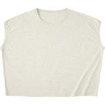 WNS807-OML-M スリーブレスワイドTシャツ オートミール M フェリック