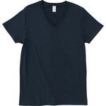 スリムフィットVネックTシャツ ネイビー S フェリック