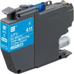 LC411C リサイクルインクカートリッジ シアン(染料) エコリカ