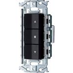 SO-STYLE 埋込機器操作用押釦スイッチセット (a接点×3)(ピクトグラム表記)(マットブラック) Panasonic(パナソニック)