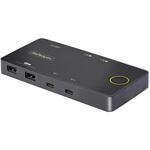 C2-H46-UC2-PD-KVM KVMスイッチ/2ポート/USB-C接続/シングルモニター/4K60Hz HDMI DP Altモード/2台同時USB 100W PD/Type-C USB4 Thunderbolt 3/4対応/PC パソコン CPU切替器 2台用 StarTech.com