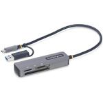 FCREADMICRO3V2 USBカードリーダー/USB 3.0 Type-C Type-A接続/5Gbps/SD microSD CompactFlash対応/ドライバー不要/各種OS対応/マルチメモリーカード リーダーライター StarTech.com