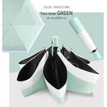 ワンタッチ日傘 形状記憶 晴雨兼用 ツートン グリーン life-170-n-2gn ベストアンサー