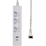 ランプレスSW付USBタップ PD20W ELPA