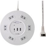 丸型USB タップ6P PD20W ELPA