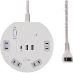 丸型USB タップ4P PD20W ELPA
