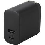 30W PD充電対応 Type-C 1ポート+USB-A 1ポート充電器 ナカバヤシ