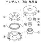 ポンデル5部品 刃押え金具 スギハラ(SUGIHARA)