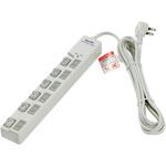 LEDランプスイッチ付タップ ウエ 3m 6個口 ELPA