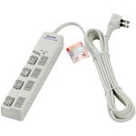 LEDランプスイッチ付タップ ウエ 3m 4個口 ELPA