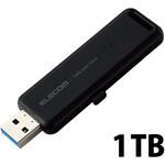 SSD 外付け 1TB USB3.2 Gen2 読出最大1000MB/秒 スライド式 ノック式 高速 耐衝撃 超小型 軽量 エレコム