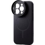 PM-A23CHVCAMPBK iPhone 15 Pro ケース ハイブリッド カバー 磁力吸着ワイヤレス充電対応 ストラップホール付 ポーチ付 エレコム
