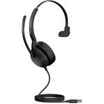 25089-889-999 Jabra USBヘッドセット USB-A 片耳 UC認定 「Jabra Evolve2 50 USB-A UC Mono」 GNオーディオ