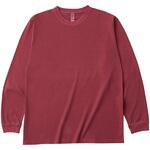 6.6オンス ロングスリーブガーメントダイTシャツ(1.6インチリブ) D-FACTORY