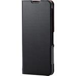 シンプルスマホ7/6/BASIO active2/active (SHG12/SHG09) ケース レザー 手帳型 マグネット 衝撃吸収 超軽量 エレコム