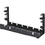 ケーブルトレー デスク下 クランプ式 伸縮 幅36.3～55cm 電源タップ収納 2WAY(デスク上/下) 耐荷重20kg エレコム