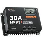 LiTime 12V/24V用 30A MPPTソーラーチャージコントローラー LiTime