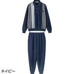 822323 ポロ衿上下スーツ ケアファッション