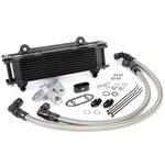 OILクーラーKIT (サイド廻し) ストレート #8 9-13R BLK仕様 ACTIVE(アクティブ)[バイク部品]