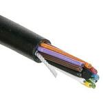25010 BK005 Alpha Wire Control Cable 10芯 0.35 mm2， シールド無 22 AWG Alpha Wire