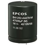 B41252A6159M000 EPCOS コンデンサ 15000μF， ，50V dc， B41252A6159M000 EPCOS