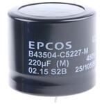 B43504C5227M000 EPCOS コンデンサ 220μF， ，450V dc， B43504C5227M000 EPCOS