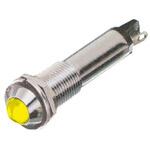 609-1312-140F Dialight パイロットランプ， 24V dc， 黄， 実装ホールサイズ:9mm， 609-1312-140F DIALIGHT