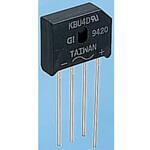 KBU4G-E4/51 Vishay 整流用 ブリッジダイオード 単相 4A， 400V， 23.7 x 7.1 x 19.3mm， KBU4G-E4/51 VISHAY