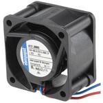 412JHHU ebm-papst 軸流ファン 電源電圧：12 V dc， DC， 40 x 40 x 25mm， 412JHHU EBM PAPST