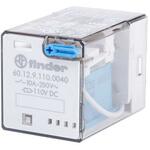 60.12.9.110.0040 Finder パワーリレー 110V dc， 2c接点 プラグイン タイプ FINDER