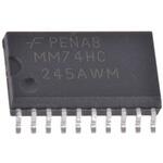 MM74HC245AWMX onsemi バストランシーバ 74HCシリーズ 8ビット， 非反転， 35mA， 2→ 6 V， 20-Pin SOIC onsemi