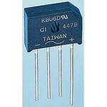 GBU4G onsemi 整流用 ブリッジダイオード 単相 4A， 400V， 22.3 x 3.56 x 18.8mm， GBU4G onsemi