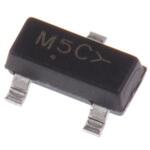 onsemi 整流ダイオード， シリーズ， 200mA， 100V 表面実装， 3-Pin SOT-23 シリコンジャンクション 1.1V onsemi
