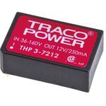 THP 3-7212 TRACOPOWER DC-DCコンバータ Vout：12V dc 36 → 160 V dc， 3W， THP 3-7212 TRACO POWER