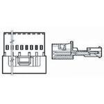 3-647002-4 TE Connectivity IDCコネクタ 2.54mmピッチ 4極 1列 メス， MTA-100シリーズ， 3-647002-4 TE CONNECTIVITY