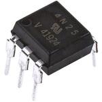 4N25 Vishay フォトカプラ， スルーホール実装 チャンネル数：1， トランジスタ出力， 4N25 VISHAY