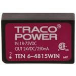 TEN 6-4815WIN TRACOPOWER DC-DCコンバータ Vout：24V dc 18 → 75 V dc， 6W， TEN 6-4815WIN TRACO POWER