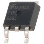 FDD6685 onsemi Pチャンネル MOSFET30 V 11 A 表面実装 パッケージDPAK (TO-252) 3 ピン onsemi