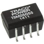TSM 0505S TRACOPOWER DC-DCコンバータ Vout：5V dc 4.5 → 5.5 V dc， 1W， TSM 0505S TRACO POWER