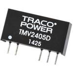 TMV 2405D TRACOPOWER DC-DCコンバータ Vout：±5V dc 21.6 → 26.4 V dc， 1W， TMV 2405D TRACO POWER