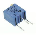 T63YB503KT20 Vishay 半固定抵抗器(トリマポテンショメータ) 50kΩ スルーホール 14回転型 T63YB503KT20 VISHAY