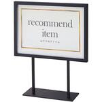 掲示用品 ポップホルダー スチール製ポップスタンド 小(両面仕様) ストア・エキスプレス